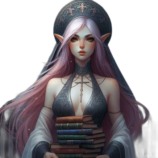 staff, dress, fantasy art, concept art transparent PNG cut-out