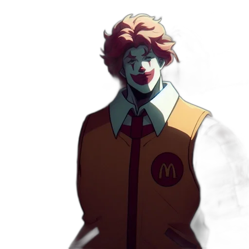 face, jacket, creature, staff transparent PNG cut-out