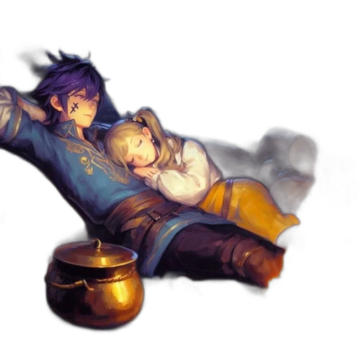 sword, staff, weapon, fantasy art transparent PNG cut-out