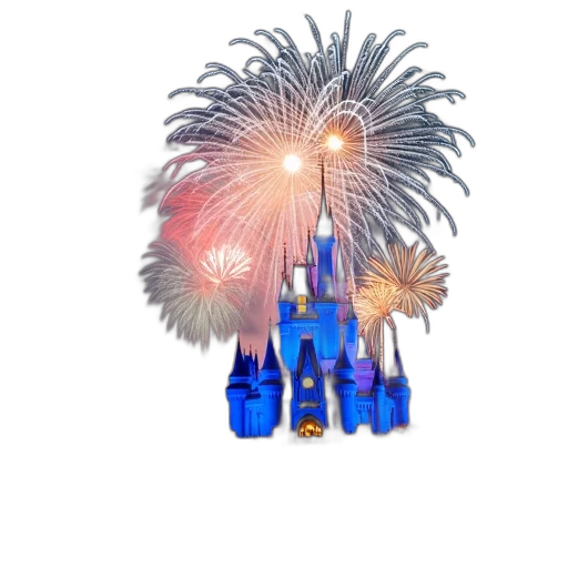 3d render, nighttime, scene, disney transparent PNG cut-out