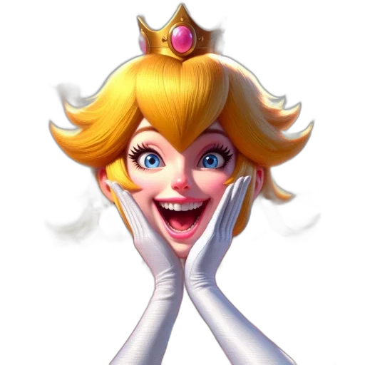 crown, face, staff, 3d render transparent PNG cut-out