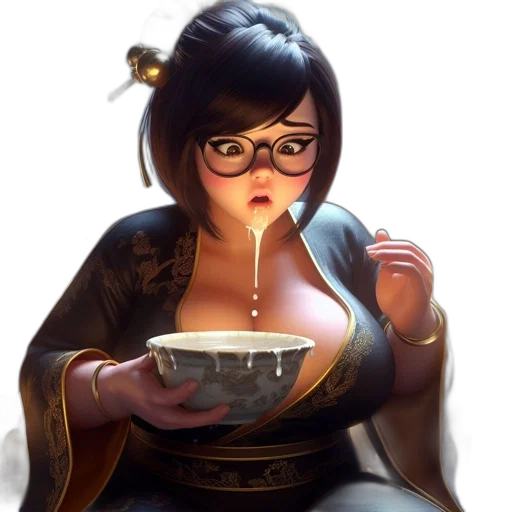 staff, food, dress, face transparent PNG cut-out