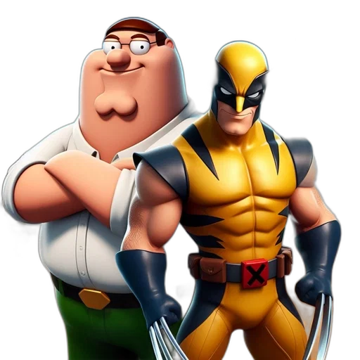 comic book art, concept art, 3d render, cartoon transparent PNG cut-out