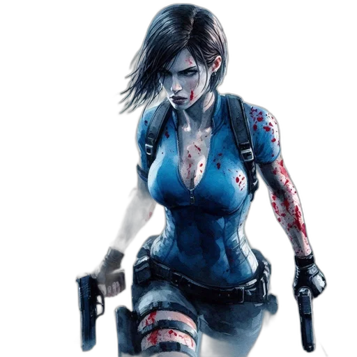 concept art, comic book art, cyberpunk, pixel art transparent PNG cut-out