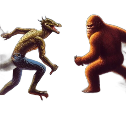 creature, animal, concept art, 3d render transparent PNG cut-out