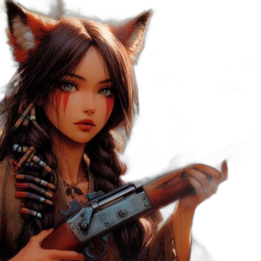 weapon, fantasy art, photorealistic, concept art transparent PNG cut-out
