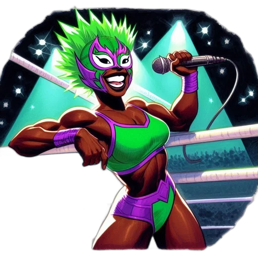 staff, comic book art, vaporwave, concept art transparent PNG cut-out