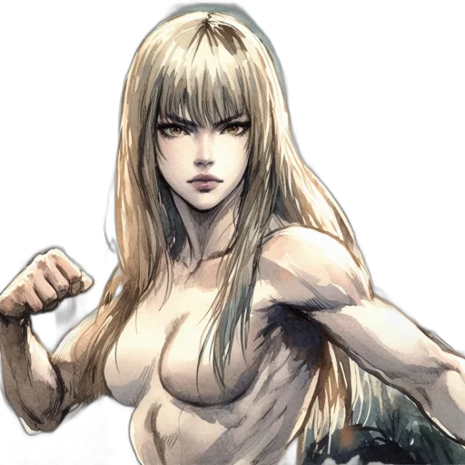 concept art, comic book art, fantasy art, watercolor transparent PNG cut-out