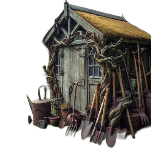 furniture, building, car, weapon transparent PNG cut-out