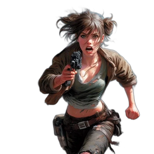 weapon, concept art, comic book art, photorealistic transparent PNG cut-out