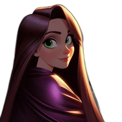 face, dress, crown, hair transparent PNG cut-out