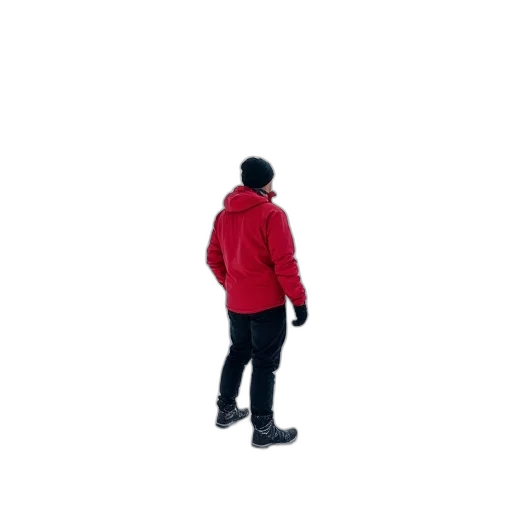 jacket, staff, umbrella, robot transparent PNG cut-out
