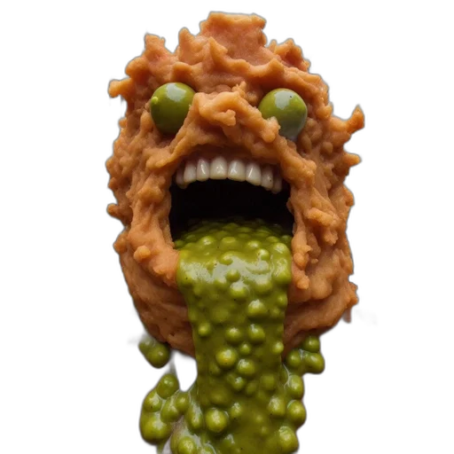 creature, food, face, mask transparent PNG cut-out