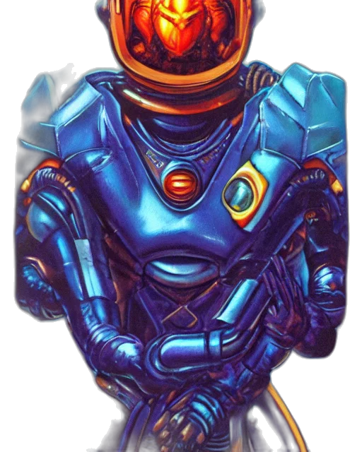 robot, mask, face, jacket transparent PNG cut-out