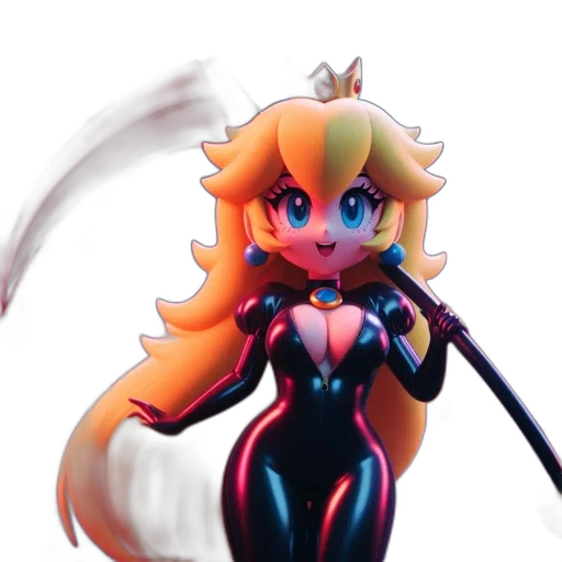 weapon, staff, robot, 3d render transparent PNG cut-out