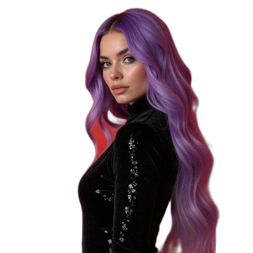 hair, dress, fantasy art, photorealistic transparent PNG cut-out