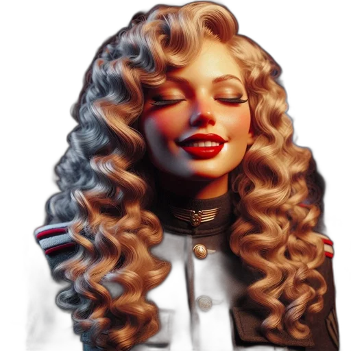 hair, face, crown, photorealistic transparent PNG cut-out
