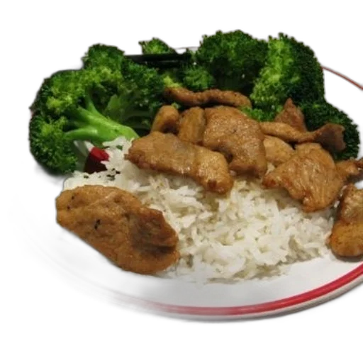 food, photorealistic, plate, white transparent PNG cut-out