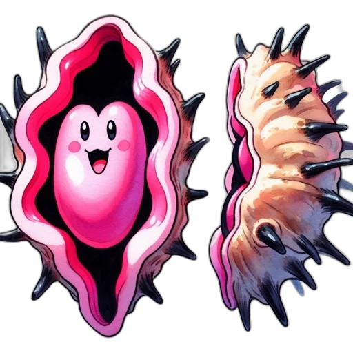 food, hair, creature, mask transparent PNG cut-out