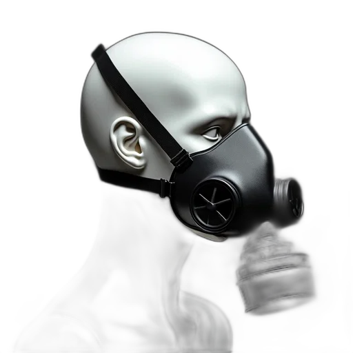mask, robot, face, cyberpunk transparent PNG cut-out