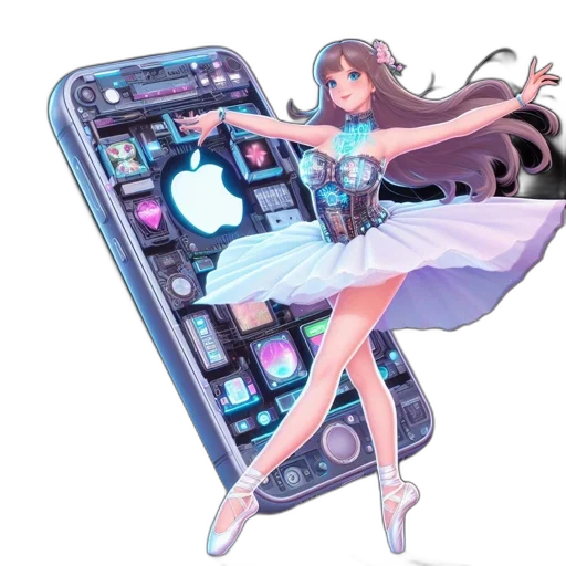 dress, weapon, staff, robot transparent PNG cut-out