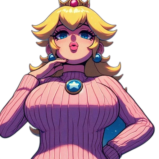 dress, crown, pixel art, vaporwave transparent PNG cut-out