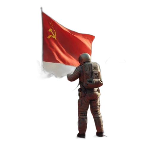 weapon, staff, jacket, robot transparent PNG cut-out