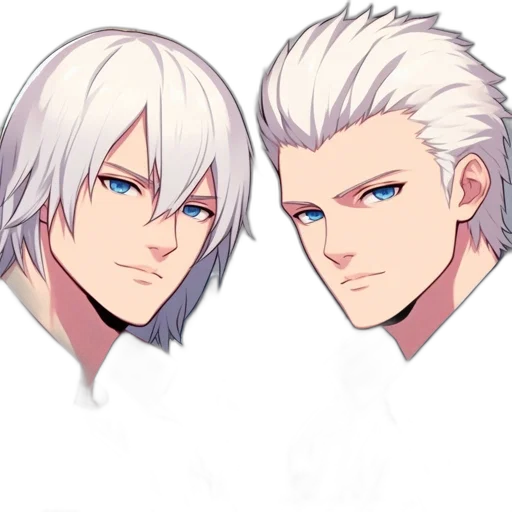 face, pixel art, concept art, anime transparent PNG cut-out