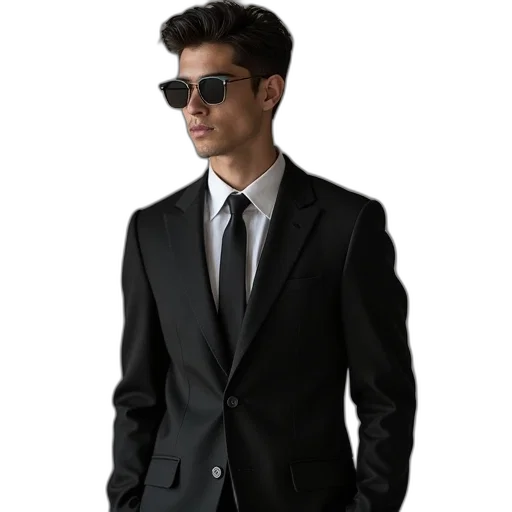 jacket, staff, 3d render, photorealistic transparent PNG cut-out