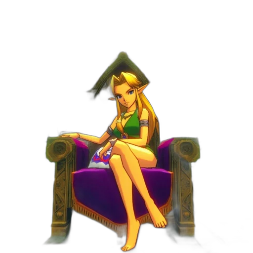 crown, dress, hat, staff transparent PNG cut-out