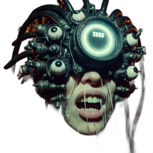 mask, robot, face, creature transparent PNG cut-out