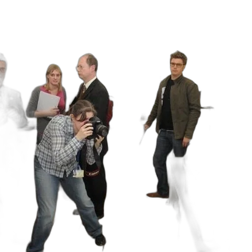 3d render, concept art, city street, group transparent PNG cut-out
