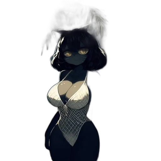 mask, dress, hat, staff transparent PNG cut-out