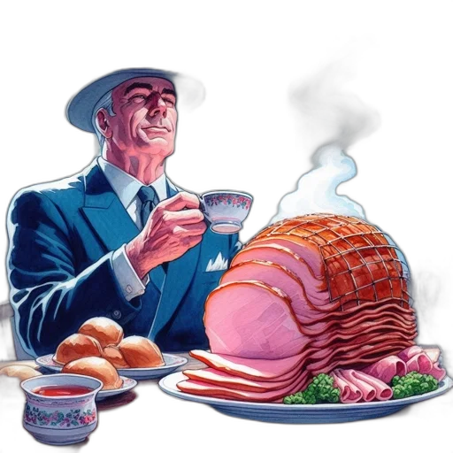 food, concept art, man, blue transparent PNG cut-out