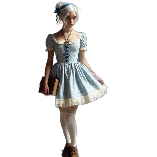 dress, concept art, 3d render, fantasy art transparent PNG cut-out