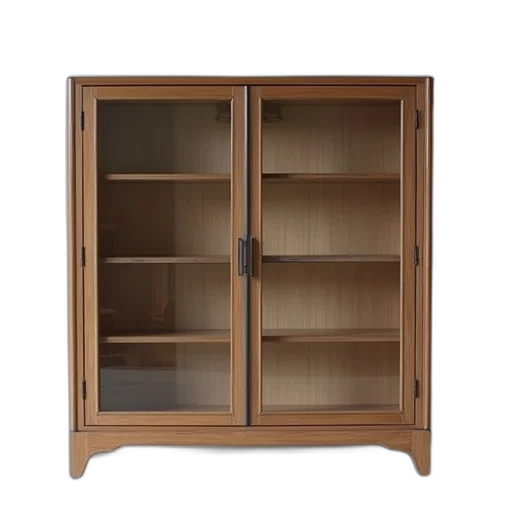 furniture, 3d render, glass, door transparent PNG cut-out