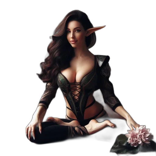dress, jewelry, fantasy art, concept art transparent PNG cut-out