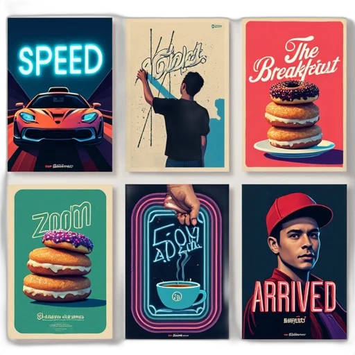 food, concept art, comic book art, neon transparent PNG cut-out