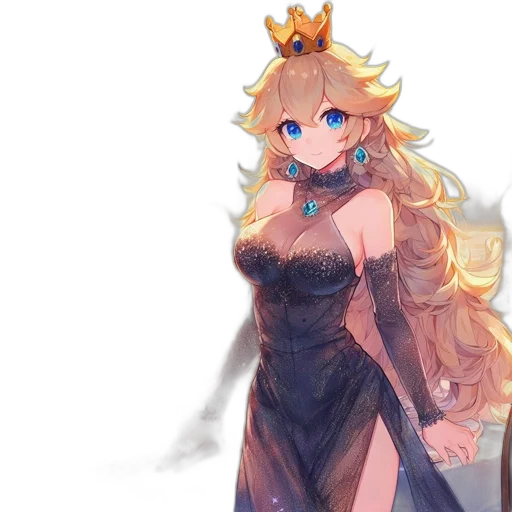 crown, dress, dragon, fantasy art transparent PNG cut-out