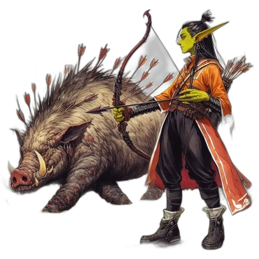 dragon, staff, animal, weapon transparent PNG cut-out