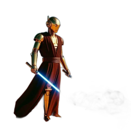 sword, staff, weapon, robot transparent PNG cut-out