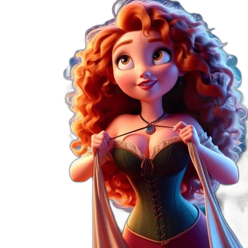 dress, fantasy art, cartoon, concept art transparent PNG cut-out