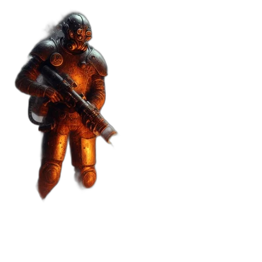 weapon, sword, staff, robot transparent PNG cut-out