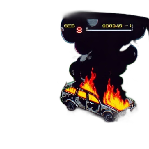 car, concept art, pixel art, 3d render transparent PNG cut-out