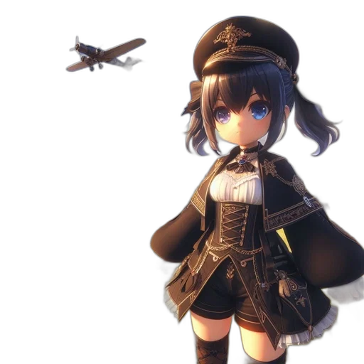 weapon, staff, dress, hat transparent PNG cut-out