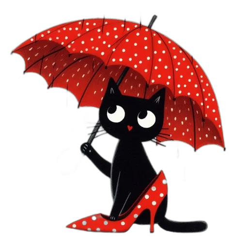 umbrella, cartoon, concept art, pixel art transparent PNG cut-out