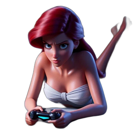dress, hat, 3d render, concept art transparent PNG cut-out