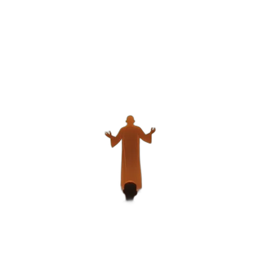 staff, animal, creature, dress transparent PNG cut-out