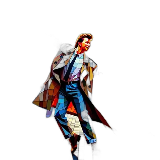 jacket, concept art, comic book art, pixel art transparent PNG cut-out