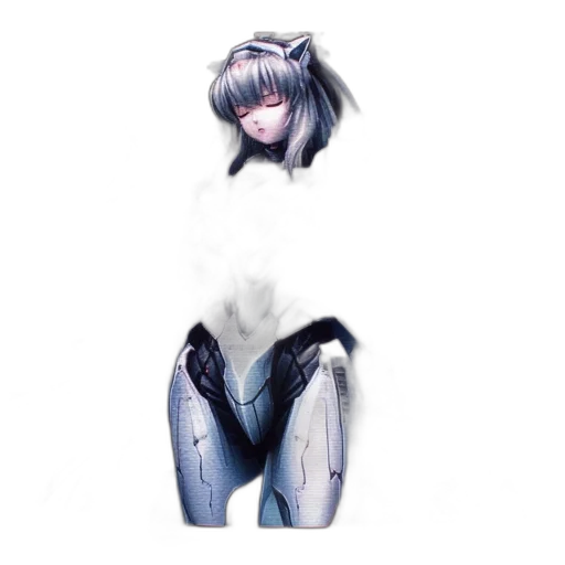 jacket, hair, mask, dress transparent PNG cut-out